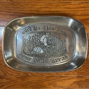 Duratale By Leonard Bread Serving Tray “Give Us This Day Our Daily Bread”